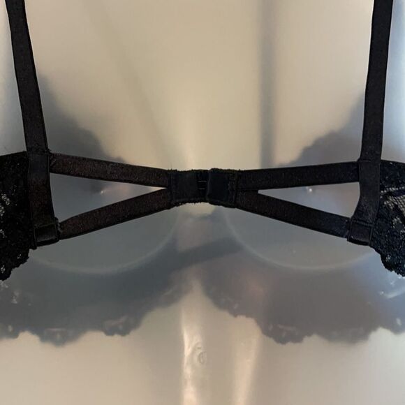 Smart & Sexy Black Lace Bra Padded Underwire Cups Style #85046 34C - Picture 12 of 16